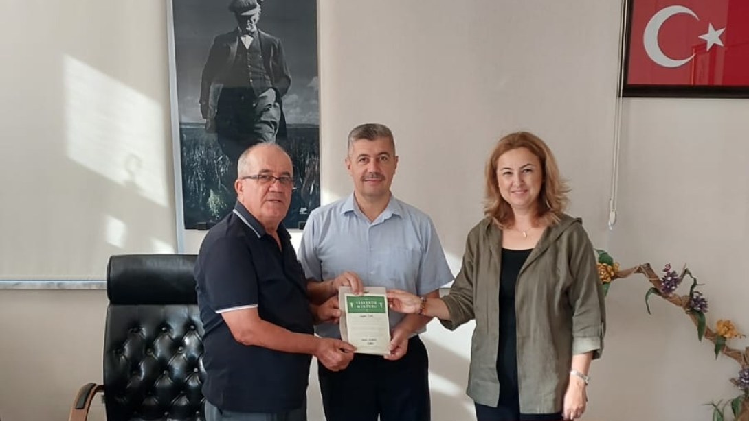 TEMA VAKFINDAN İLÇE MİLLİ EĞİTİM MÜDÜRÜMÜZ VEYSEL ÇALIK'A ZİYARET